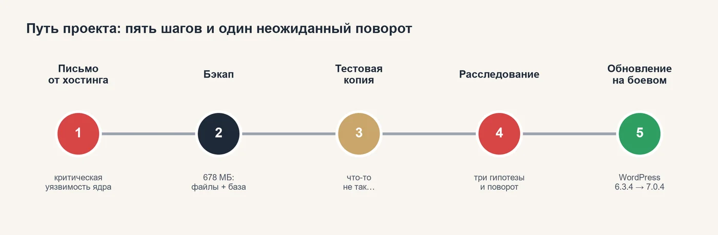 Пять шагов проекта. Третий и четвёртый оказались самыми интересными