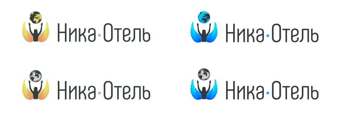Дизайн и верстка сайта, создание логотипа для отеля ООО “Ника-Отель”